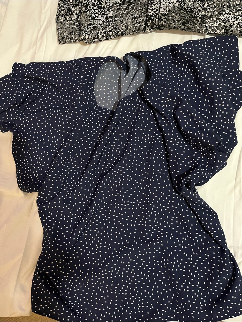 Serengeti Beige Black White Striped Print Blouse - Picture 3 of 10
